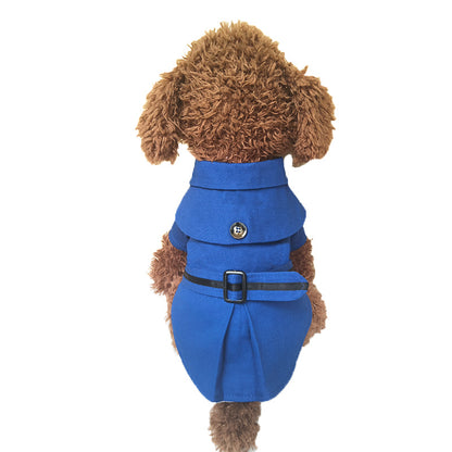 Teddy dog cloak trench coat