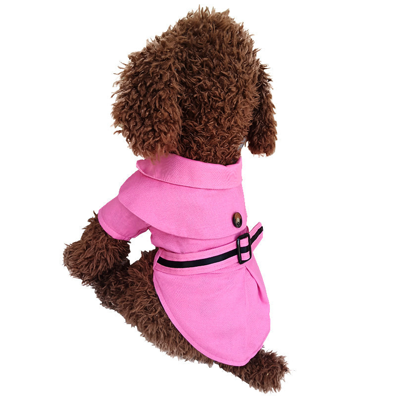 Teddy dog cloak trench coat