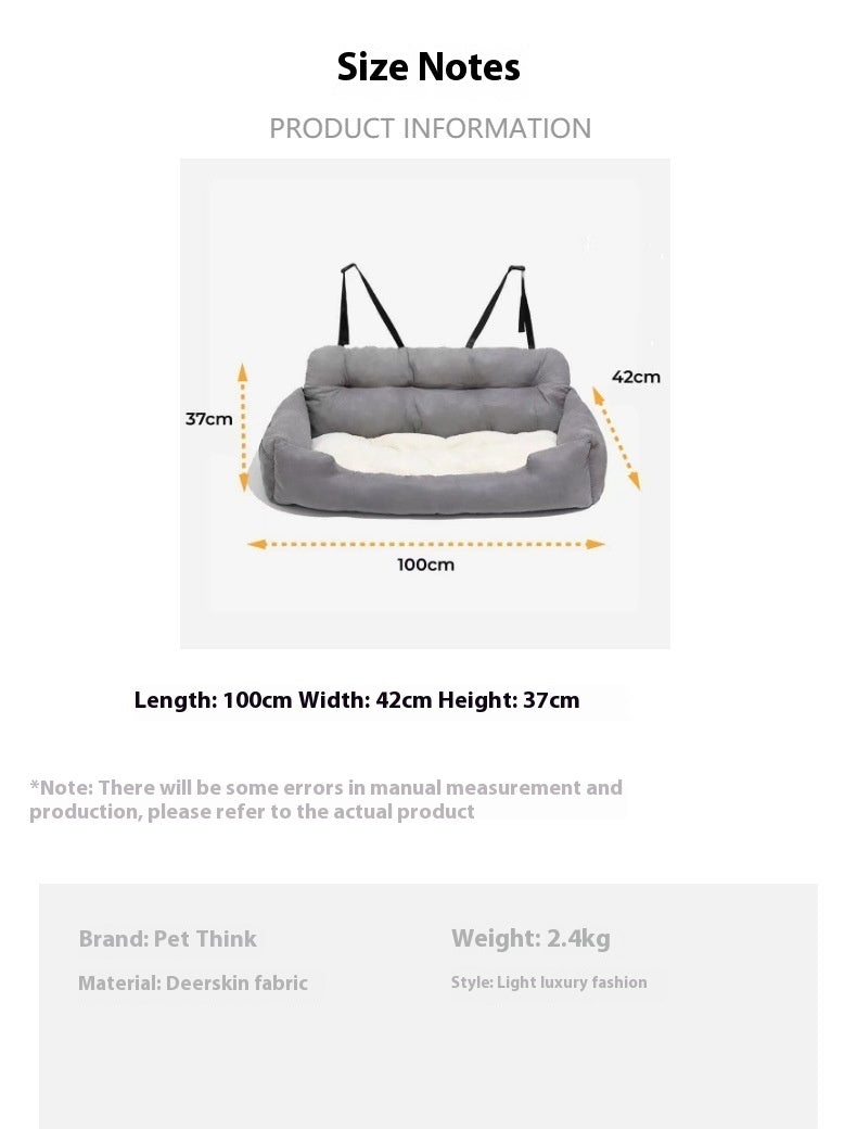 Pet Nest Dog Car Seat Dogs Kennel Cushion Travel Car Kennel
