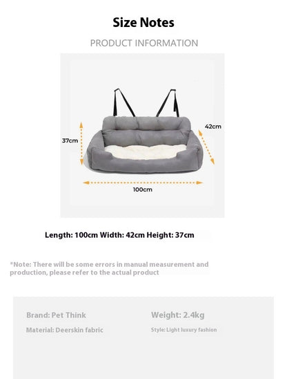 Pet Nest Dog Car Seat Dogs Kennel Cushion Travel Car Kennel