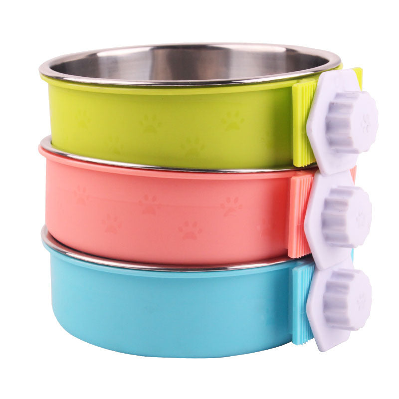 Stainless steel dog bowl